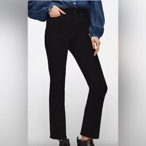 7 for All Mankind High Waist Slim Kick Jeans Black
